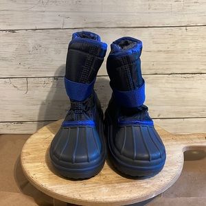 Navy Blue Boys Canvas Snow Boots (Size 9 Little Boy) - The Children’s Place